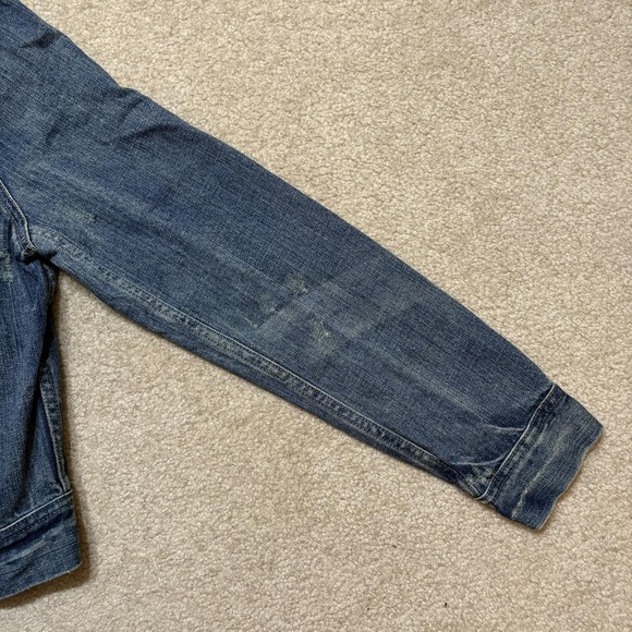 Vtg Ralph Lauren Sport Denim Jacket Womens Medium Blue Full Zip Trucker Western - Picture 12 of 16
